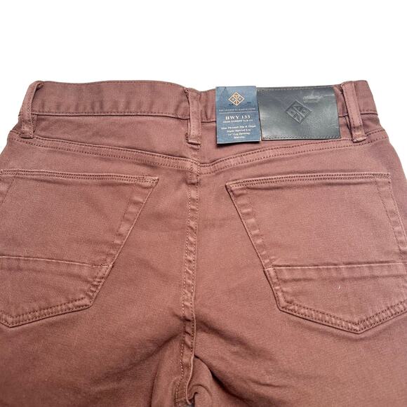 Roark | Men | HWY 133 Maroon Slim Fit Tapered Broken Twill Jeans | Size 28 - Picture 10 of 13